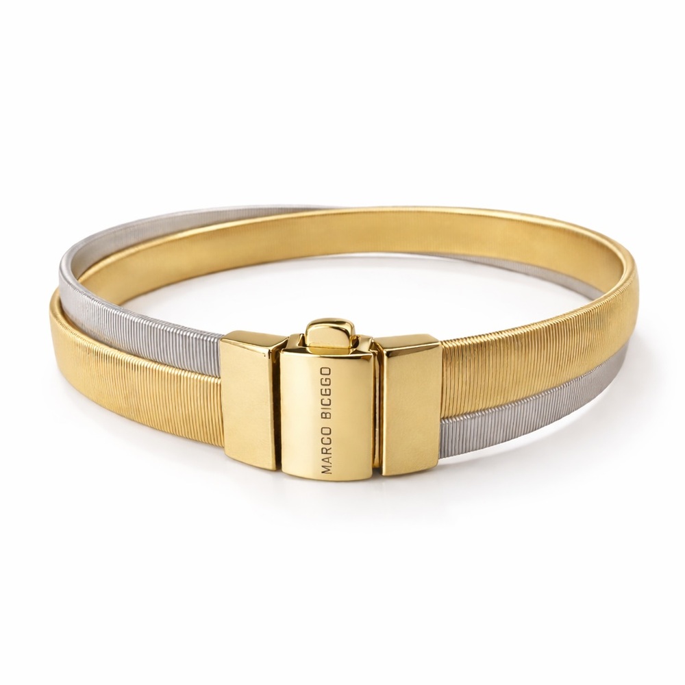 Marco Bicego Masai 18K Yellow & White Gold Two-Strand Bracelet